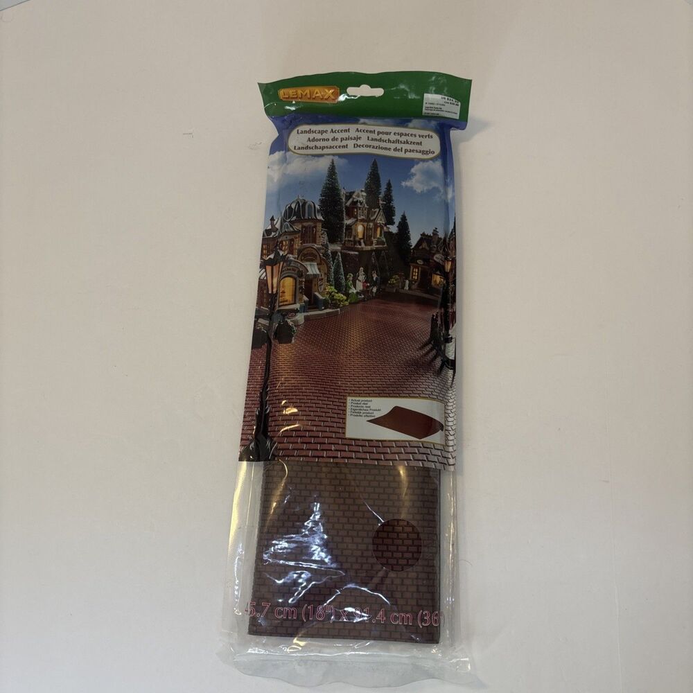 Vintage Lemax Village Collection 14892 Brick Landscape Mat 18x36 Inch NEW SEALED